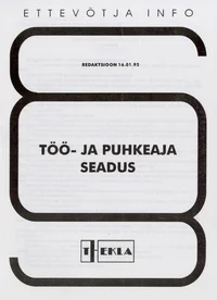 Töö- ja puhkeaja seadus
