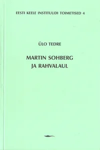 Martin Sohberg ja rahvalaul