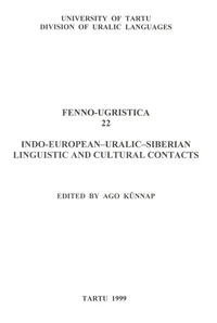Indo-European-Uralic-Siberian Linguistic And Cultural Contacts