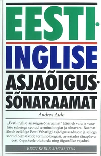 Eesti-inglise asjaõigussõnaraamat