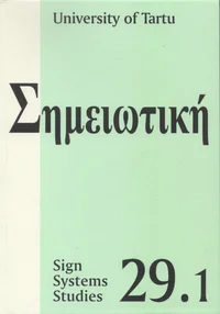 Sign Systems Studies. Trudõ po znakovõm sistemam. Töid märgisüsteemide alalt