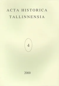Acta Historica Tallinnensia