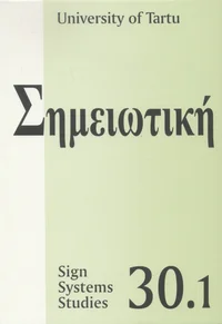 Sign Systems Studies. Trudõ po znakovõm sistemam. Töid märgisüsteemide alalt