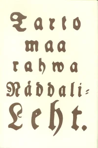 Tarto maa rahwa näddali-leht