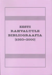 Eesti rahvaluule bibliograafia (1993-2000)