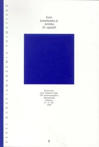Eesti kunstiteadus ja -kriitika 20. sajandil