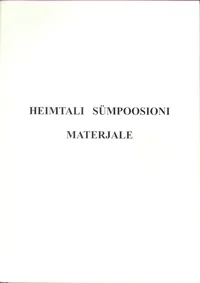 Heimtali sümpoosioni materjale