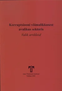 Korruptsiooni võimalikkusest avalikus sektoris