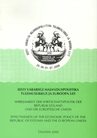 Eesti Vabariigi majanduspoliitika tulemuslikkus ja Euroopa Liit