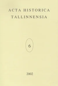 Acta Historica Tallinnensia