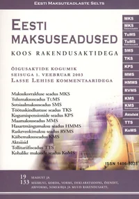 Eesti maksuseadused koos rakendusaktidega