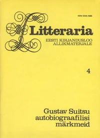 Gustav Suitsu autobiograafilisi märkmeid