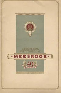 J. Tombi nimelise Kultuurihoone meeskoor 40 aastane