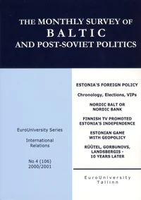 The Monthly Survey of Baltic and Post-Soviet Politics