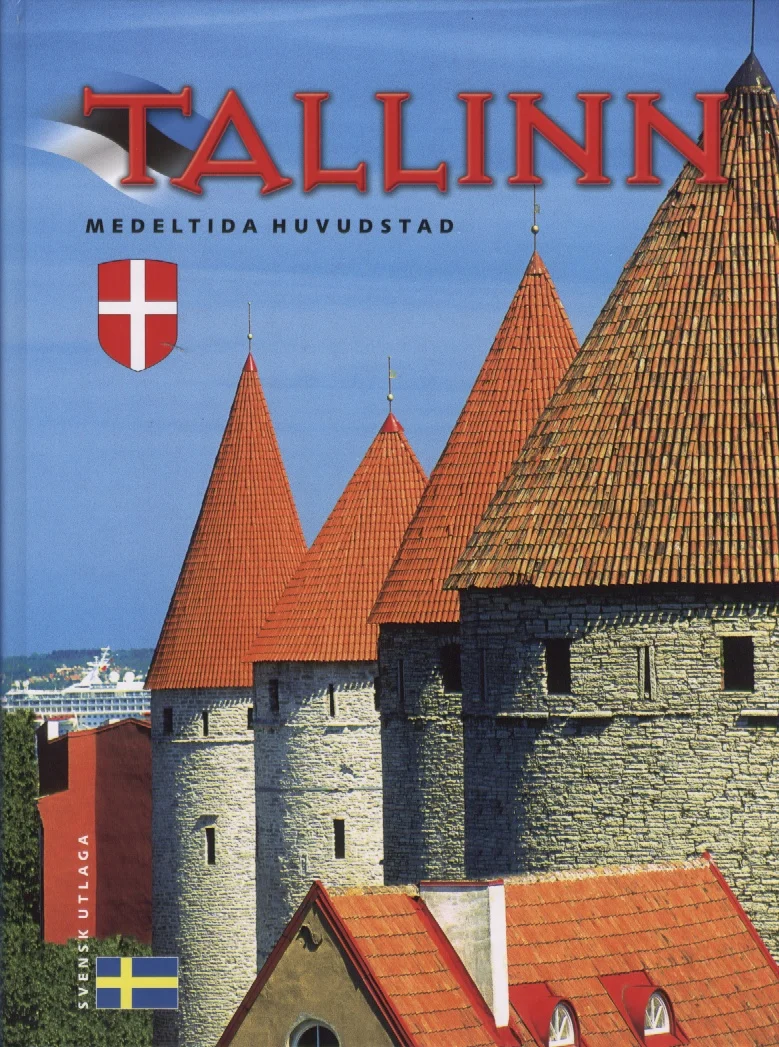 Tallinn - Eva-Grete Aljas, Kristina Porgasaar (BürooDisain, 2003). Fotorealistlik kaanepilt, millel domineerib Tallinna keskaegne tornidega müür punakaspruunide katustega ja hallikate kivitornidega sügistalvisel taustal. Kaane üla- ja alaosas on tumepunane raamistus kuldse kirjaga ning vasakul pool on nähtav väike Rootsi lipp ja vapp.