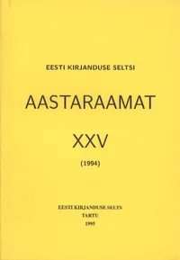 Eesti Kirjanduse Seltsi aastaraamat XXV