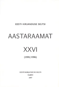 Eesti Kirjanduse Seltsi aastaraamat XXVI