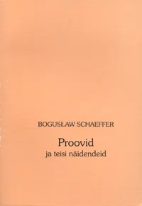 Proovid ja teisi näidendeid