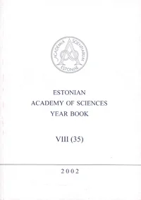 Estonian Academy of Sciences Year Book