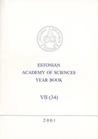 Estonian Academy of Sciences Year Book