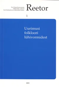 Uurimusi folkloori lühivormidest
