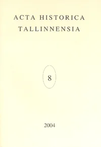 Acta Historica Tallinnensia