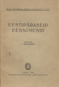 Eestipäraseid eesnimesid