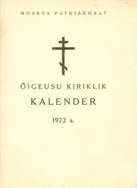 Õigeusu kiriklik kalender 1972. aastaks