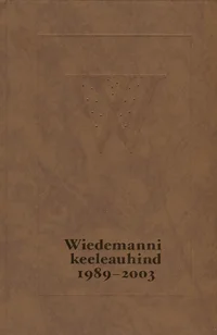 Wiedemanni keeleauhind 1989-2003