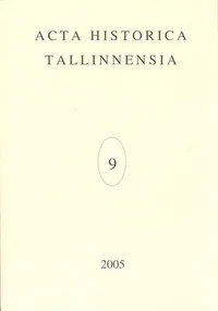 Acta Historica Tallinnensia