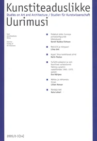 Kunstiteaduslikke uurimusi 2005/2-3