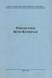 Pühendusteos Huno Rätsepale