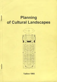 Planning of Cultural Landscapes