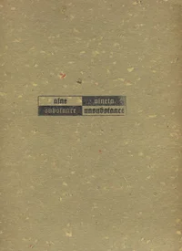 Aine - aineta. Substance - unsubstance