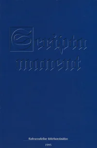 Scripta manent