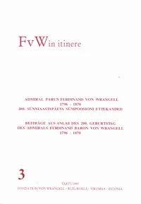 Admiral parun Ferdinand von Wrangell 1796-1870