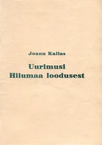 Uurimusi Hiiumaa loodusest