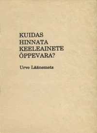 Kuidas hinnata keeleainete õppevara?