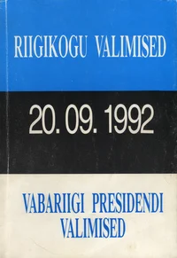 Vabariigi Presidendi ja Riigikogu valimised 1992