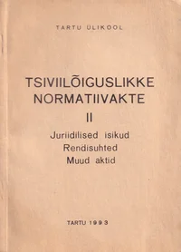 Tsiviilõiguslikke normatiivakte