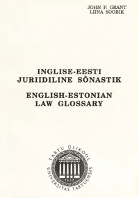 Inglise-eesti juriidiline sõnastik