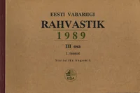 Eesti Vabariigi rahvastik. Population of Estonia