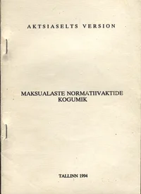 Maksualaste normatiivaktide kogumik