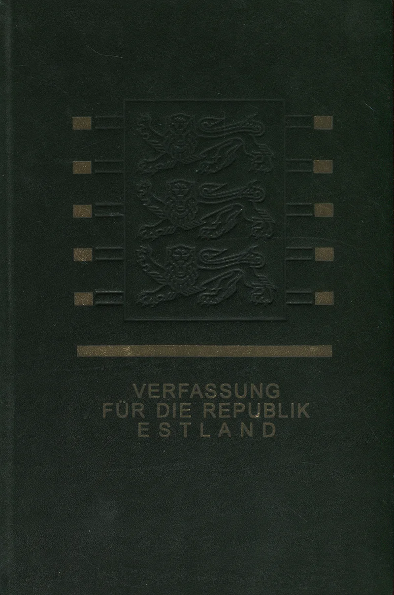 Verfassung für die Republik Estland. Eesti Vabariigi Põhiseadus