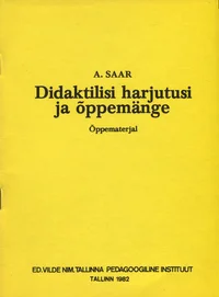 Didaktilisi harjutusi ja õppemänge lugemaõpetamiseks lasteaias