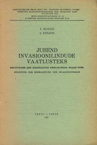 Juhend invasioonilindude vaatlusteks