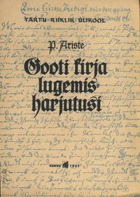 Gooti kirja lugemisharjutusi