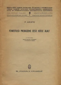 Foneetilisi probleeme eesti keele alalt