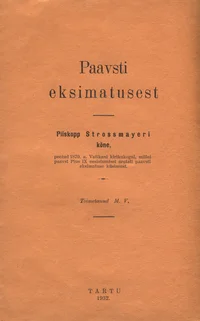 Paavsti eksimatusest