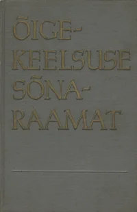 Õigekeelsuse sõnaraamat